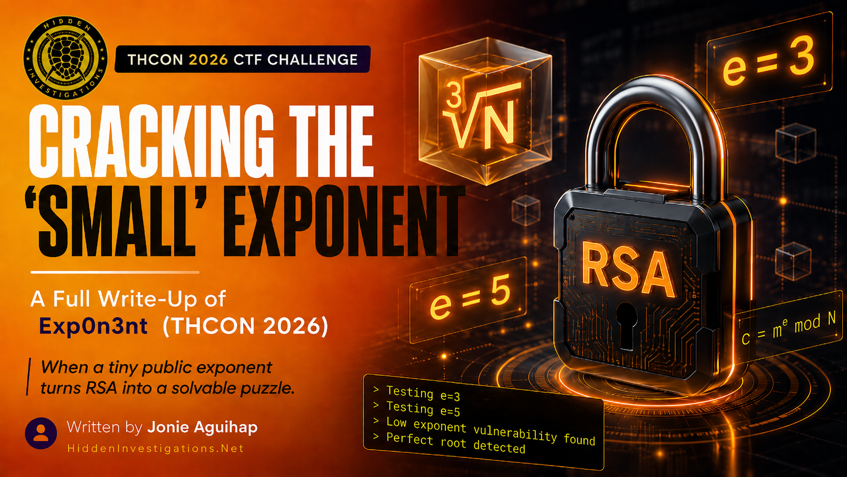 Cracking the "Small" Exponent — A Full Write-Up of “Exponope” (THCON 2026)