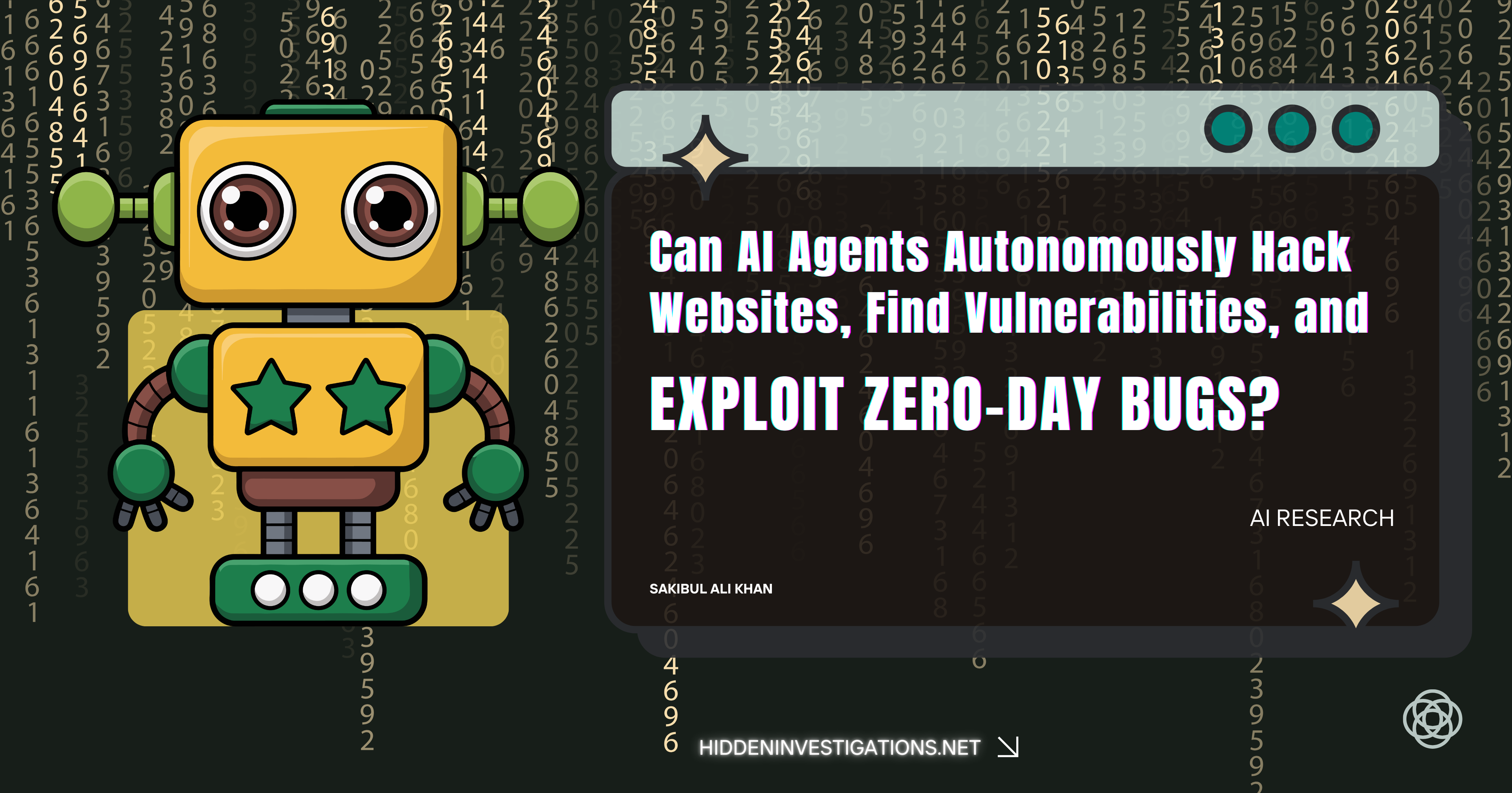 Can AI Agents Autonomously Hack Websites, Find Vulnerabilities, and Exploit Zero-Day Bugs?